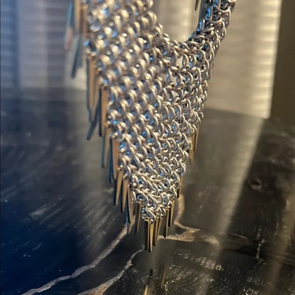 Elegant Gold and Silver Chain Necklace